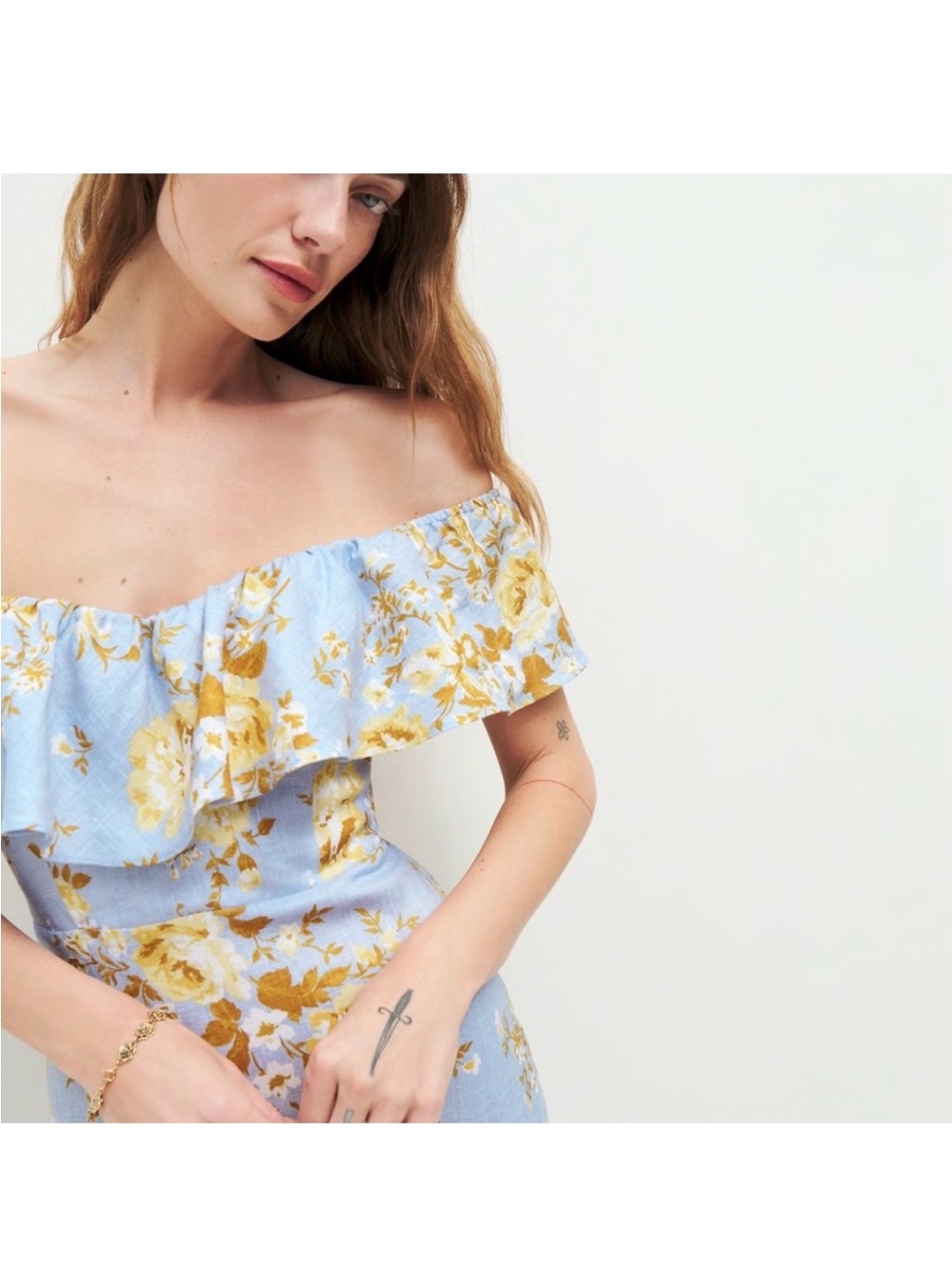 Reformation Baela Linen Dress